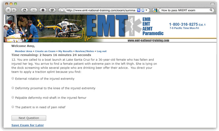 EMT Basic Class - National EMS